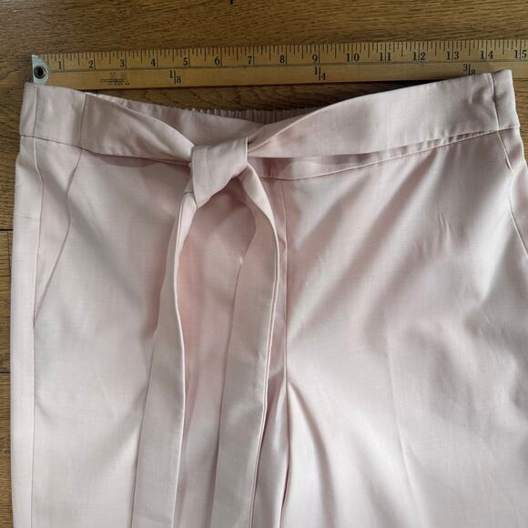 NWT J. Crew Pull On Pants SZ 8 Petal Pink Tie Waist Feminine Career Work Ankle - Picture 5 of 7